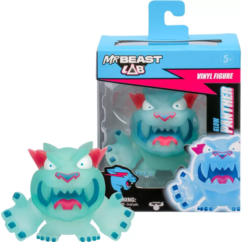 MrBeast Lab Figurki winylowe - Glow Panther, Figurka do zabawy