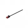 Wentronic Goobay CAT 6 cienki-kabel krosowy, U/UTP, Czarny, 10 m - materiał miedziany (93730)
