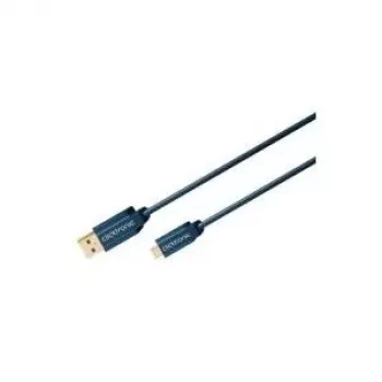 ClickTronic 1.8m USB 2.0 A-mini B m/m 1.8m USB A Mini-USB B Niebieski kabel USB (70127)