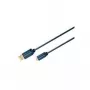 ClickTronic 1.8m USB 2.0 A-mini B m/m 1.8m USB A Mini-USB B Niebieski kabel USB (70127)