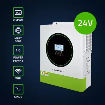 Hybridowy falownik solarny Off-Grid 3500W, Wi-Fi