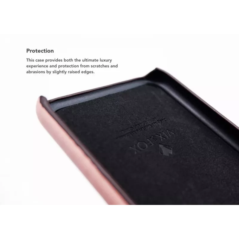 Card Slot Back Shell VixFox do iPhone X/XS — różowe etui ochronne z kieszonką na karty