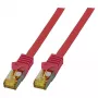 Kabel krosowy EFB-Elektronik RJ45 kat.6A S/FTP LSZHCat.7 surowy czerwony 1,5m Producent: EFB Elektronik (MK7001.1,5R)
