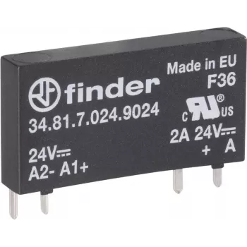 Finder Solid-State-PCB Relay, Series 34 34.81.7.024.9024 load current 2 A switching voltage 24 V/DC (34.81.7.024.9024)