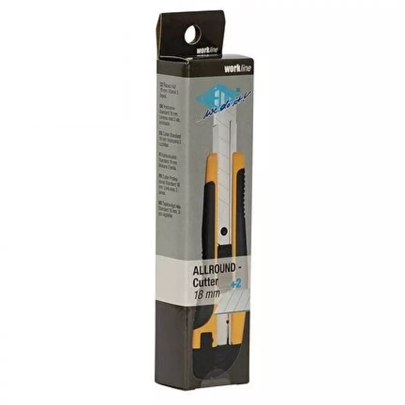 Nóż uniwersalny WEDO 78 618 — łamane ostrze, szerokość cięcia 40 mm, korpus stalowy, długość 170 mm