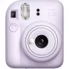 Aparat natychmiastowy Fujifilm Instax Mini 12 fioletowy — zdjęcie 86×54 mm, film 62×46 mm, ogniskowa 60 mm