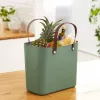Torba rotho Albula zielony 25 L z plastiku z recyklingu, 340×235×400 mm, maks. obciążenie 40 kg