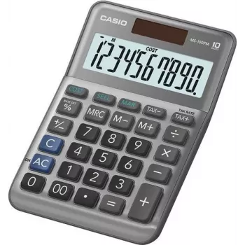 Kalkulator podstawowy Casio MS-100FM Biurkowy 10 cyfr Szary