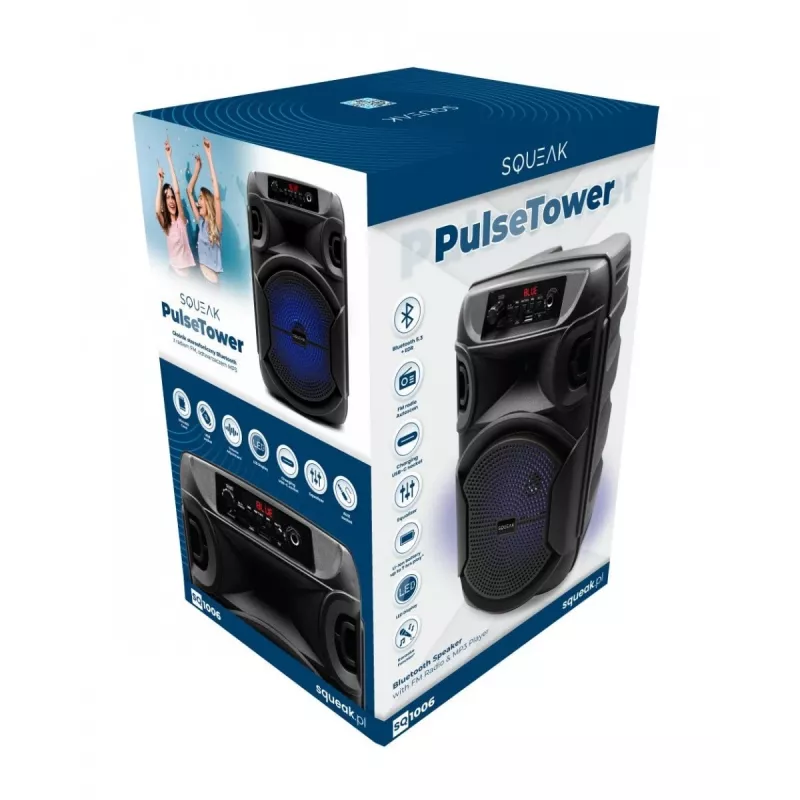 GŁOŚNIK BLUETOOTH 5.3 E DR PULSETOWER SQ1006