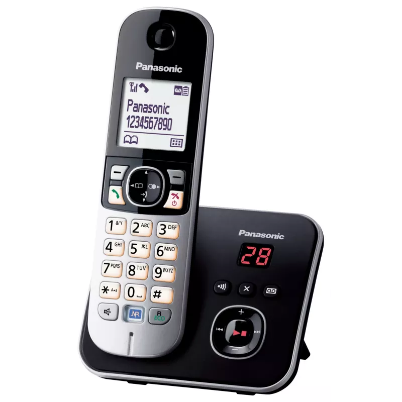 Telefon DECT Panasonic KX-TG6821GB Czarny