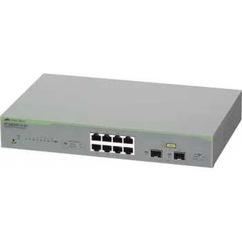 ALLIED Gigabit webSmart switch 8x 10/100/1000TX + 2x porty SFP, przewód zasilający EU (AT-GS950/10 V2-50)