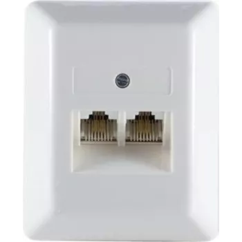 Modular Connection Box helos UAE 8/8 2-krotna natynkowa biała