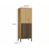 KAMARO 2DK cienki/GŁ dąb ARTISAN DISPLAY CABINET