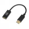Adapter kablowy DisplayPort na HDMI IBOX iadp4k — DisplayPort (wtyk męski) na HDMI (gniazdo żeńskie), proste złącza, obsługa 4K, srebrny