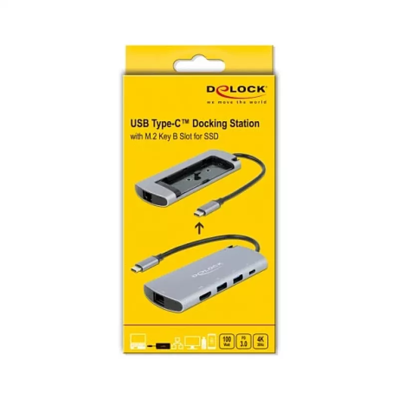 Stacja dokująca DeLOCK USB Type-C z gniazdem M.2