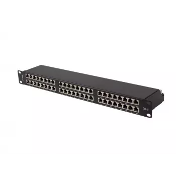 Panel krosowy LANBERG PPS5-1048-B 48-portowy 1U 19 cali Cat5e FTP czarny