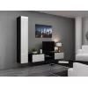 Cama pełna Szafka VIGO '180' 180/40/30 biały/czarny połysk