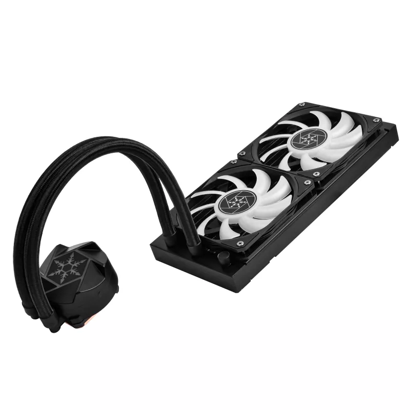 SilverStone VIDA 240 cienki, chłodzenie wodne AiO, czarne - 240 mm
