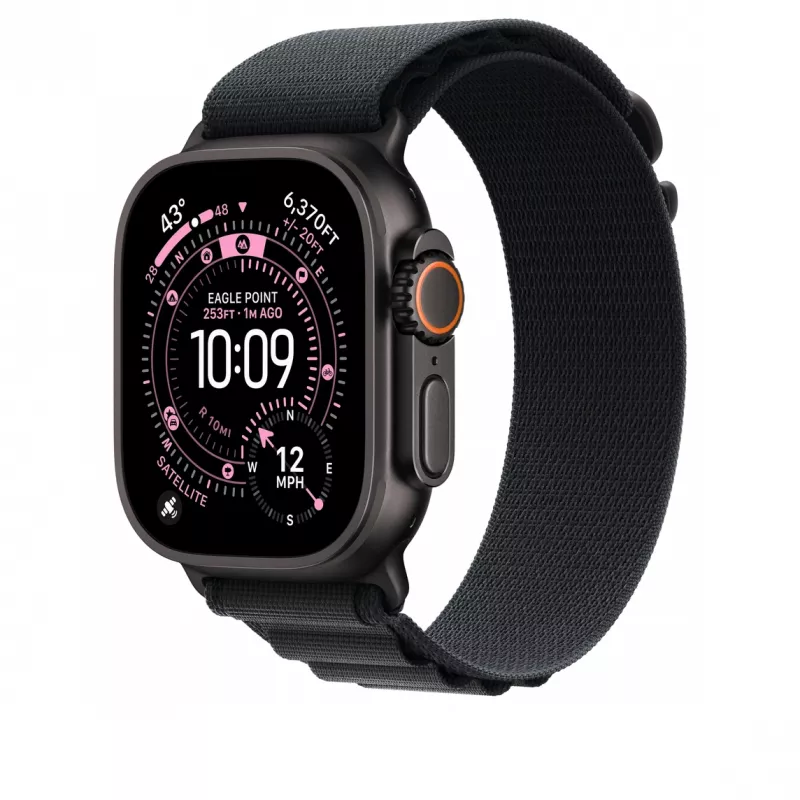 Pasek Apple MG9G4ZM/A do smartwatcha Czarny Tytan Poliester Spandex