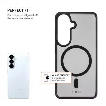 Fixed MagMisty | Pokrywa tylna | Samsung | Galaxy S26 | Poliwęglan/TPU | Czarny