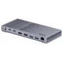 Stacja dokująca Unitek USB4 40Gb/s 14‑w‑1 — USB-C, 3× USB 10Gbps, 2× USB 5Gbps, 2× HDMI, RJ45, PD z zasilaczem 120W