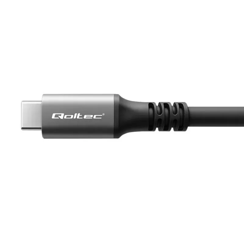 Kabel USB-C QOLTEC USB4 240W do Thunderbolt 3/4, 40 Gb/s, przesył mocy 240 W