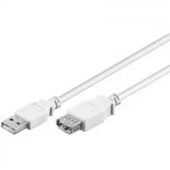 Kabel USB 2.0 A M/Ż Goobay 96196 0,3 m biały
