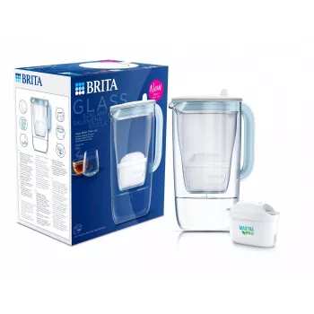 Dzbanek filtrujący wodę BRITA 1050452, MAXTRA, zbiornik 2,5 L (1,4 L przefiltrowanej), niebiesko-biały