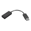 Adapter wideo Lenovo 4X90R61023 0,225 m DisplayPort HDMI Typ A (Standard) Czarny