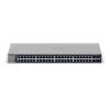 Zarządzalny przełącznik Gigabit Ethernet Netgear GS752TX, 48x RJ-45 10/100/1000, obsługa 10G, 1U do montażu w szafie, szary