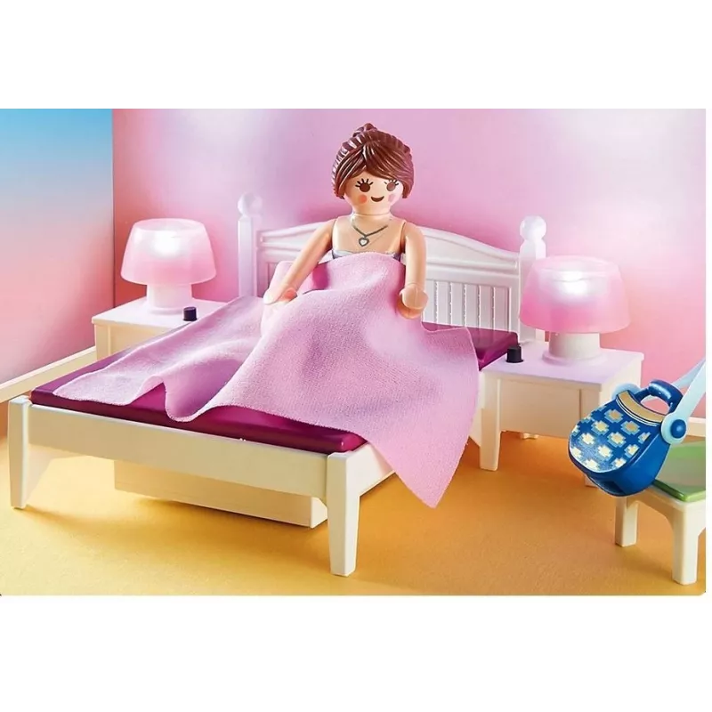 Playmobil Zestaw z figurkami Dollhouse 70208 Sypialnia z kącikiem do szycia