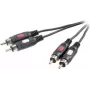 SpeaKa Professional SP-7869760 Kabel audio 0,5 m 2 x RCA czarny (SP-7869760)