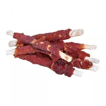 Przysmaki dla psa PETITTO Duck Kebab 500 g — miękkie kąski treningowe o smaku kaczki, 64% białka, 3% tłuszczu, bez glutenu i cukru