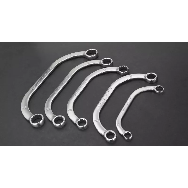 Klucz oczkowy NEO Tools TOP-09-176, rozmiary 17 mm i 19 mm, chromowany