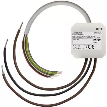 MDT technologies uniwersalny aktuator 2-kanałowy UP 10A,230VAC,14µF,2EVG Battery-B2UP.03 (Battery-B2UP.03)