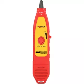 Tester kabli sieciowych DeLOCK 86109 czerwony żółty