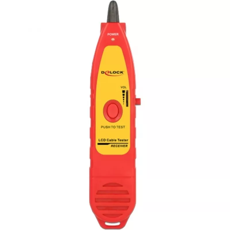 Tester kabli sieciowych DeLOCK 86109 czerwony żółty