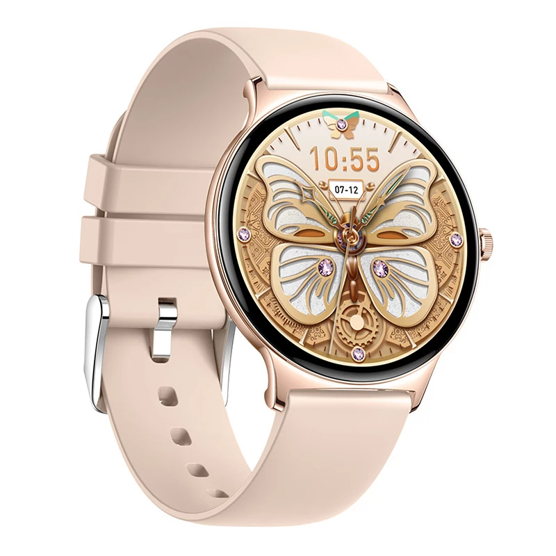 Smartwatch Colmi V89 Gold z Bluetooth i monitorem pracy serca
