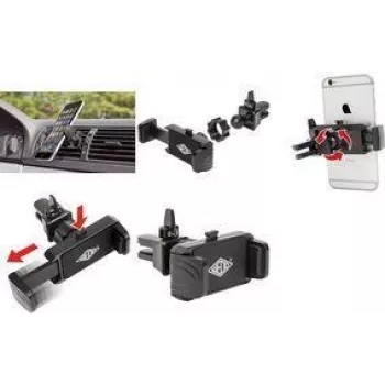 Uchwyt na smartfon WEDO Clip-it 6006101 — regulowany zacisk, czarny