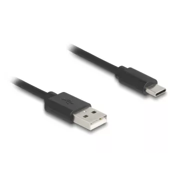 Kabel USB DeLOCK USB 2.0 0,75 m USB A – USB C czarny 90368