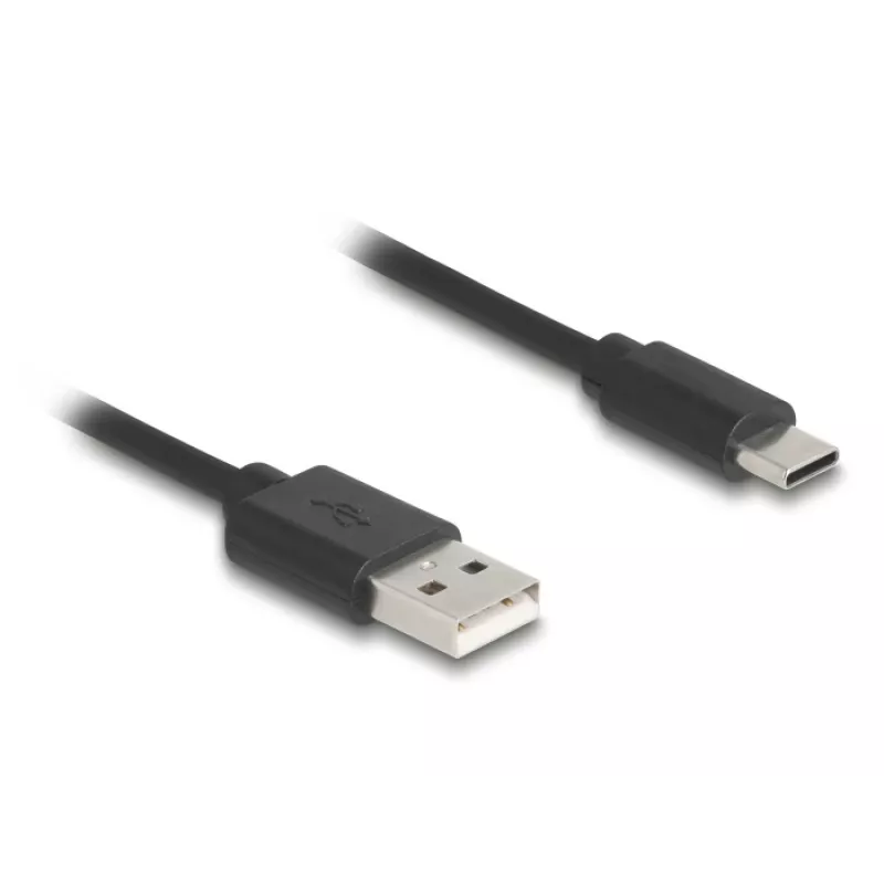 Kabel USB DeLOCK USB 2.0 0,75 m USB A – USB C czarny 90368