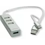 ROLINE 14.02.5037 Hub interfejsu USB 2.0 480 Mbit/s srebrny - biały (14.02.5037)