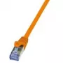 LogiLink PrimeLine - Patch-Cable - RJ-45 (M) to RJ-45 (M) - 7.5 m - SFTP, PiMF - CAT 6a - bezhalogenowy - pomarańczowy