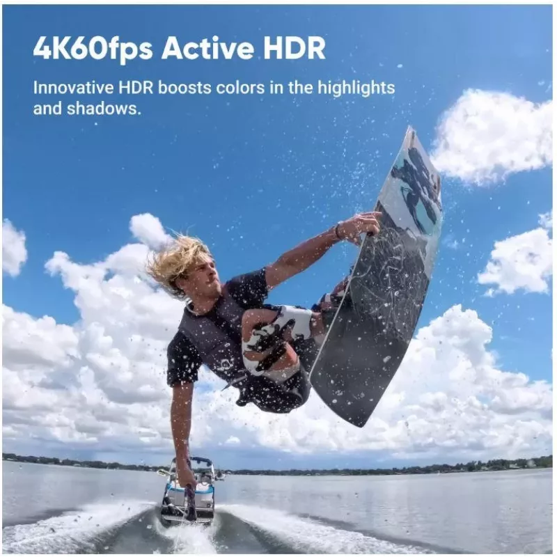 Kamera sportowa Insta360 Ace Pro 2 — 50 MP, 8K Ultra HD (7680×3272), matryca 1/1,3 cala, do 240 kl./s, wbudowany wyświetlacz, Wi‑Fi, MicroSD, 177,7 g, Czarny