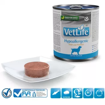 FARMINA Vet Life Canine Hypoallergenic Fish&Potato – mokra karma dla dorosłych psów 300 g