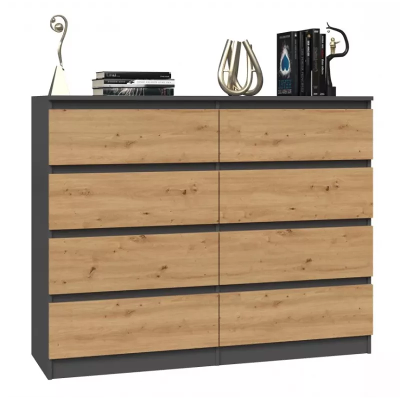 Topeshop M8 120 ANT/ART KPL komoda