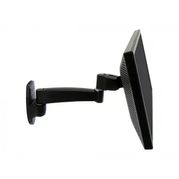Ergotron 200 Series - Zestaw montażowy (ramię ścienne) - do monitora - 1 wysięgnik - stal - czarny - Rozmiar ekranu: do 81,3 cm (do 32 cali)