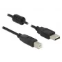 Kabel USB DeLOCK 2 m USB 2.0-A USB 2.0-B Czarny