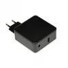 Zasilacz laptopowy IBOX IUZ65WA, AC-DC automatyczny 100–240V → 18.5–20.5V, 65W, 1×USB, czarny