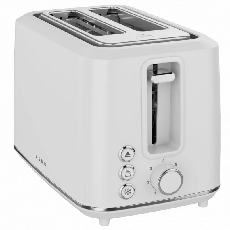 Toster elektryczny, biały, 220-240V, 50-60Hz, 920-1080W, 2 szczeliny, 3 tryby, 7 poziomów opiekania